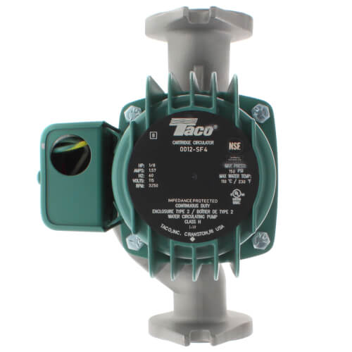 Taco 0012-SF4 - 0012 Series Flanged Stainless Steel Circulator Pump, 1/8 HP, 115V