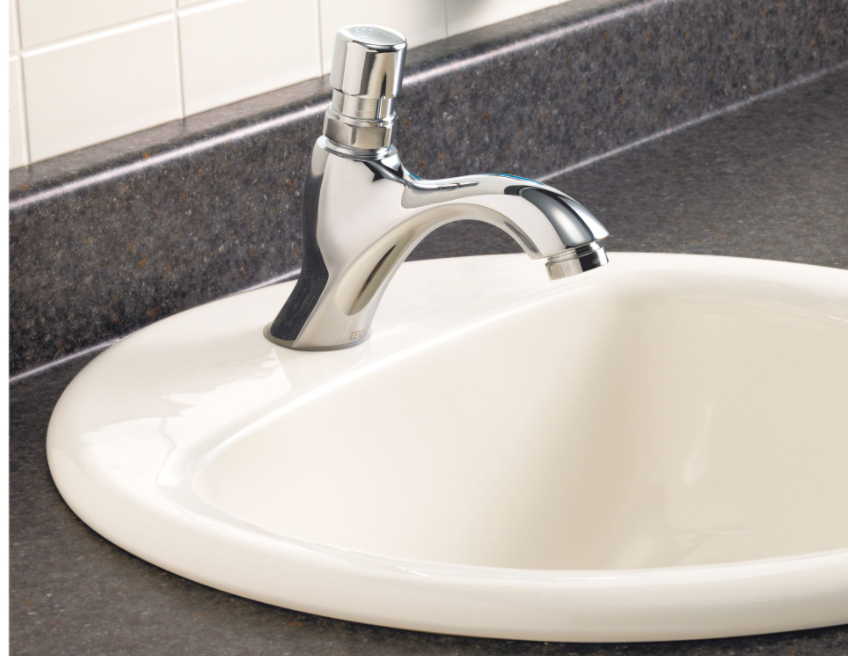 Delta 87T104 1-Hole Commercial Metering Lavatory Faucet in Chrome