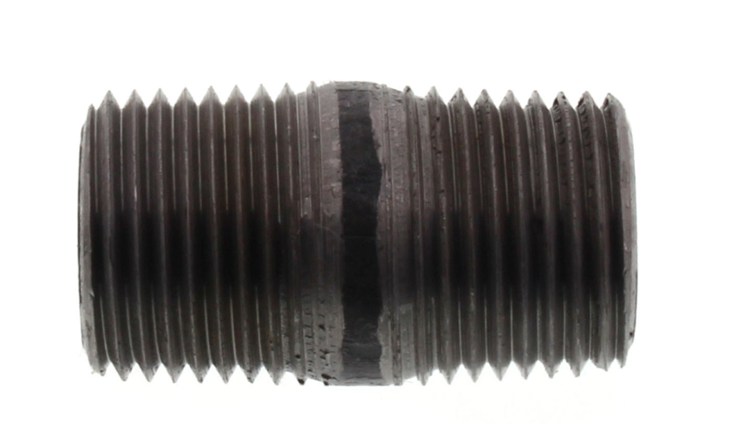 1" BLACK NIPPLES - 1" Threaded Schedule 40 Black Nipples, 150 PSI