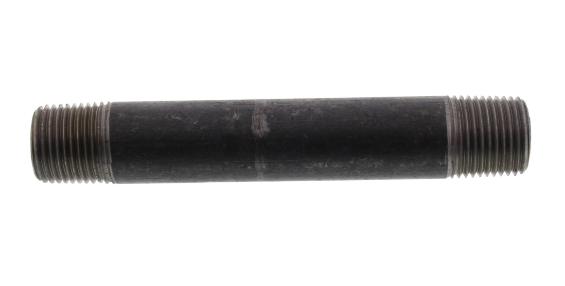 1" BLACK NIPPLES - 1" Threaded Schedule 40 Black Nipples, 150 PSI