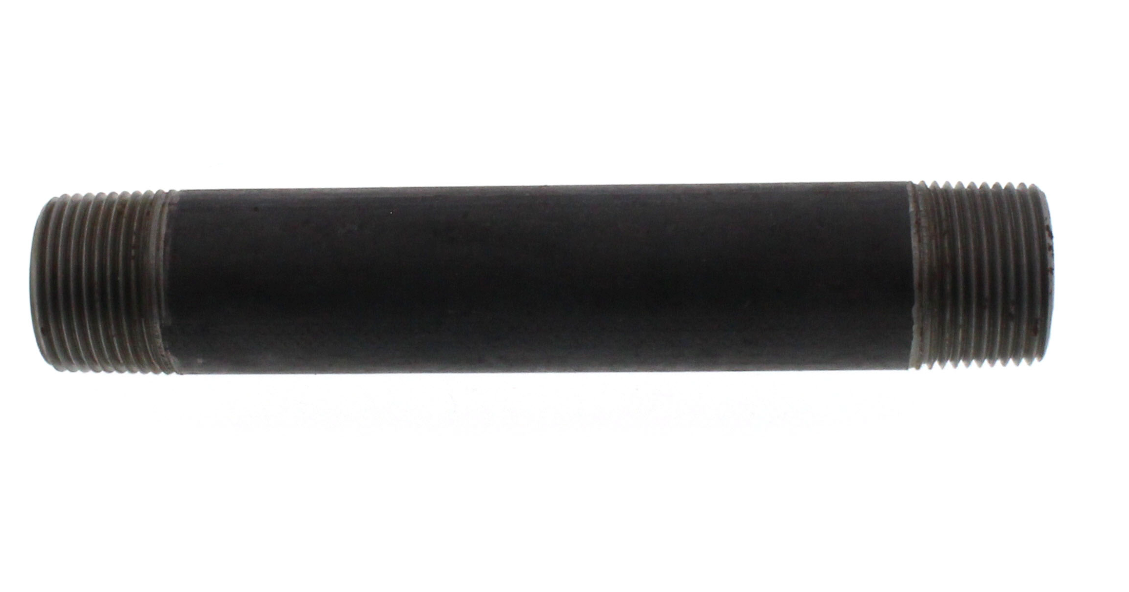 1-1/2" BLACK NIPPLES - 1-1/2" Threaded Schedule 40 Black Nipples, 150 PSI