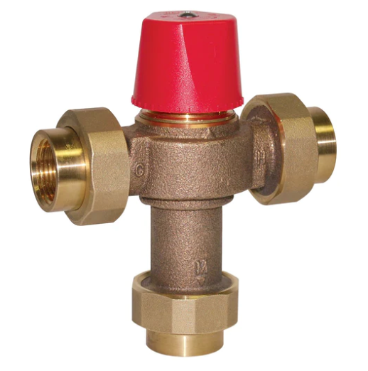Watts 1170C-UT-M2-3/4 - 3/4" Threaded NPT Hot Water Temperature Mixing Valves, Temperature Range 90°F to 120°F, Maximum Pressure 150PSI