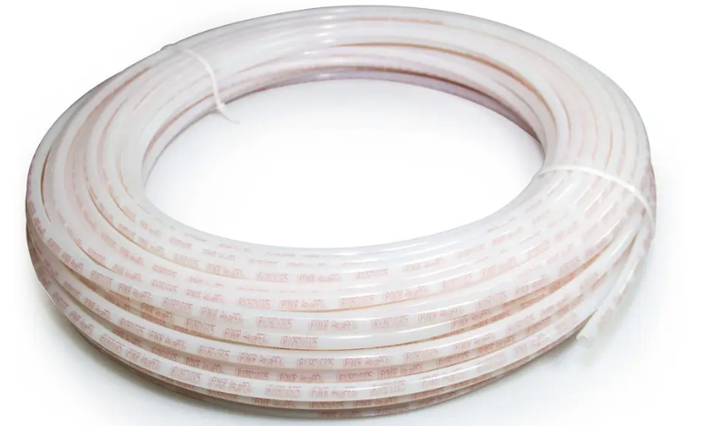 Uponor F4261000 1" AquaPEX White Pipe with Red Print, 300-FT Coil