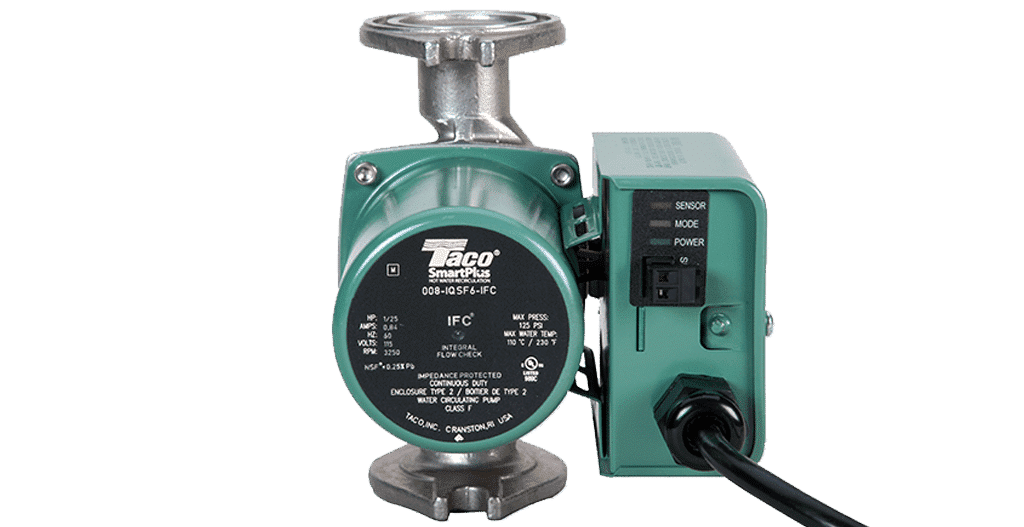 Taco 008IQSF6IFC 008 115V Stainless Steel Circulator Pump 1/25 HP With SmartPlus Control With Integral Flow Check