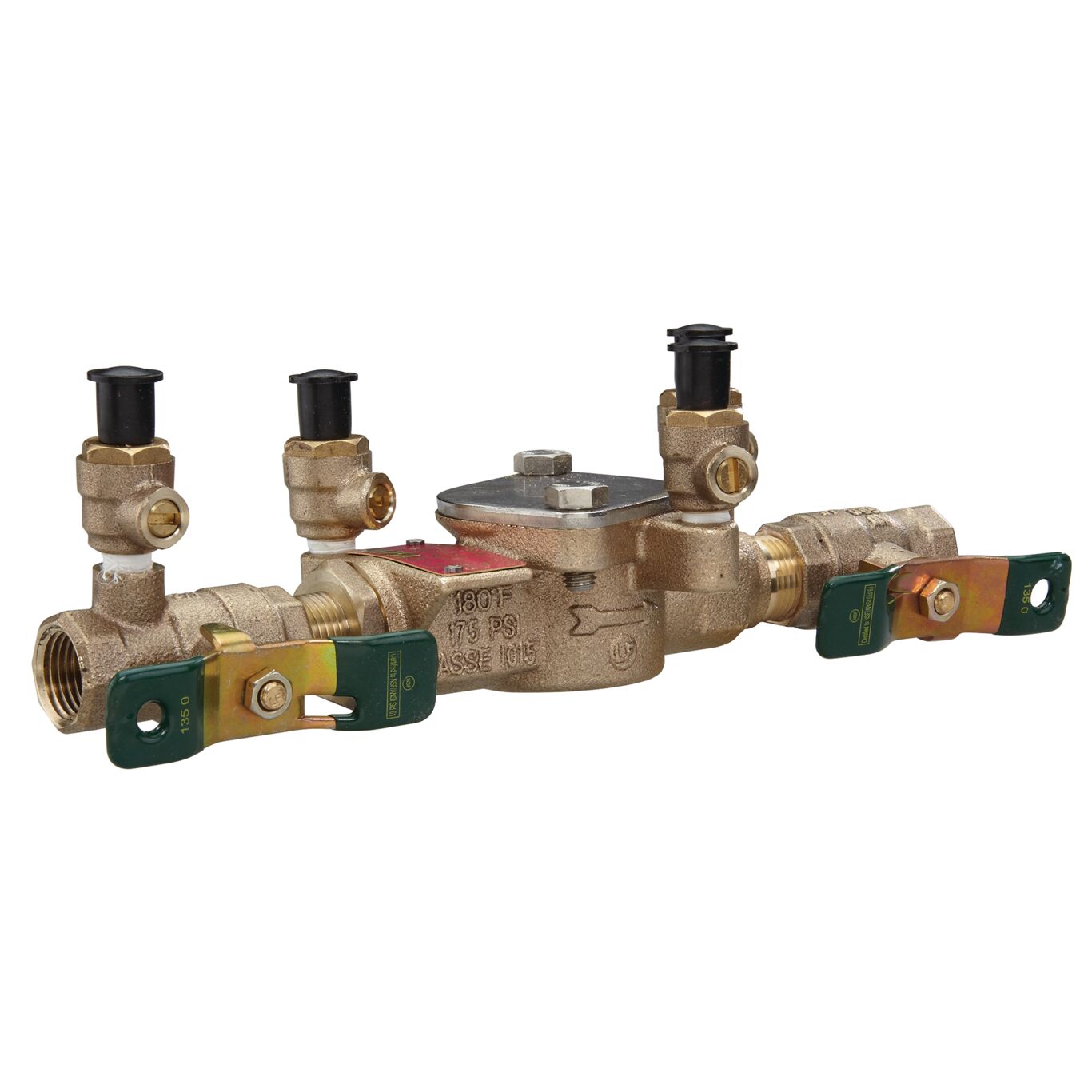 Watts 0063230 - LF007-QT-1/2 - 1/2" DCVA Double Check Valve Backflow Preventer Assembly, Quarter Turn Shutoff, Single Top Entry - Lead Free