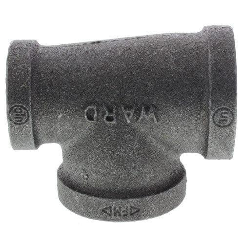 1" X 3/4" X 1" BLACK REDUCING TEE - Schedule 40 Black Steel Reducing Tee