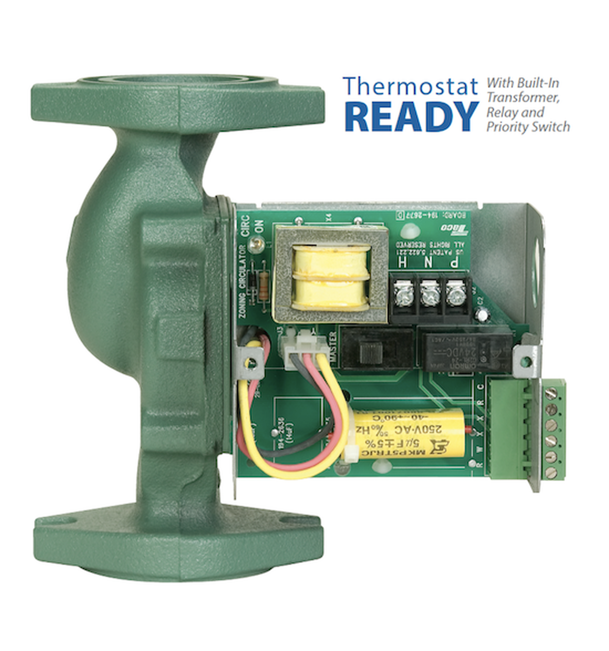 Taco 007-ZF5-10 - 007 Series Cast Iron Priority Zoning Circulator Pump 1/25 HP, 115V, 125 Max.PSI