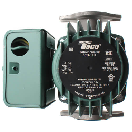 Taco 0013-SF3 - 0013 Series Stainless Steel Circulator Pump, 1/6 HP, 115V 