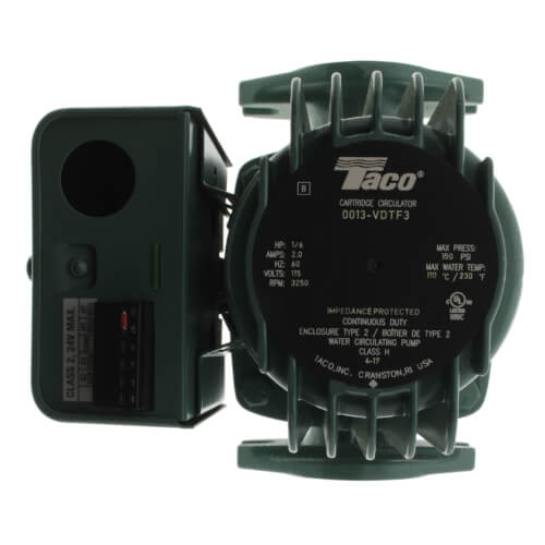 Taco 0013-VDTF3 - 0013 Series Variable Speed Delta-T Cast Iron Circulator Pump, 1/6 HP, 115V