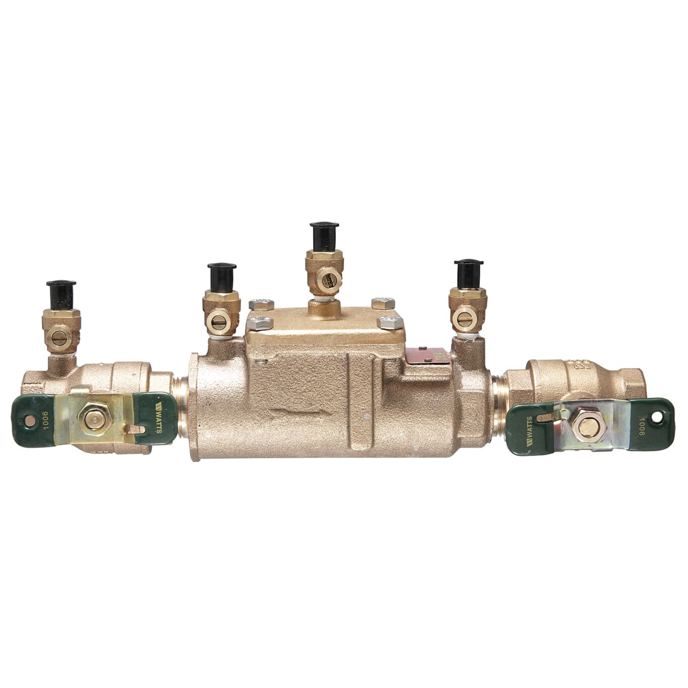 Watts 0063234 - LF007M2-QT-112 - 1-1/2" DCVA Double Check Valve Backflow Preventer Assembly with Quarter Turn Shutoff, Single Top Entry - Lead Free