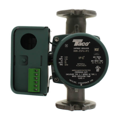 Taco 008-ZSF6 - 008 Series Stainless Steel Priority Zoning Circulator Pump, 1/25 HP, 115V, 125 Max.PSI 