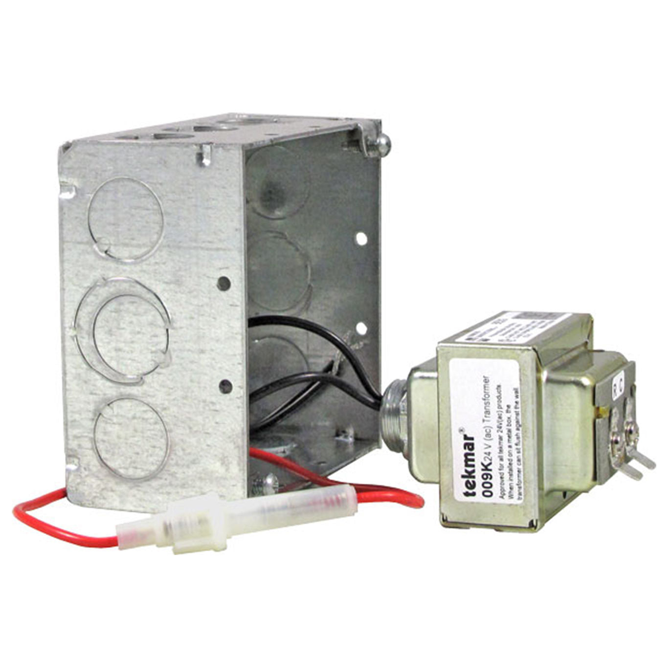 Tekmar 009K 24V (ac) Transformer Kit, 40 VA with a Mounting Box 