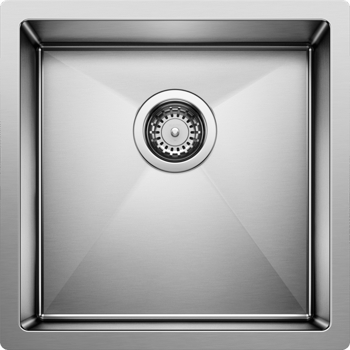 Blanco 400304 Radius 10 U Undermount Bar Sink in Stainless Steel | Plumbers Center