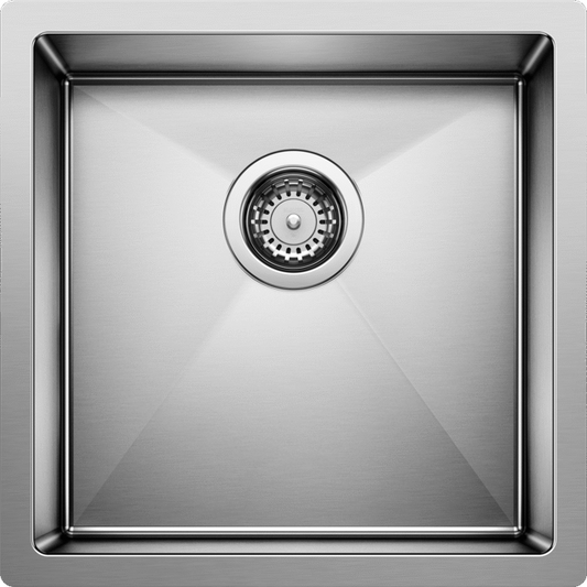 Blanco 400304 Radius 10 U Undermount Bar Sink in Stainless Steel | Plumbers Center