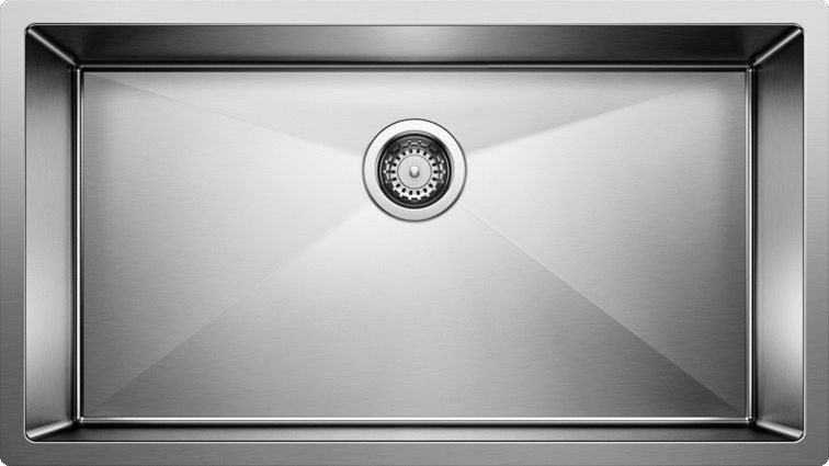 Blanco 400469 Radius 10 U 1 Bowl Super Single Undermount Kitchen Sink in Stainless Steel | Plumbers Center