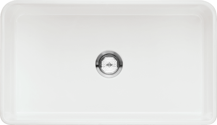 Blanco 401428 CERANA Fireclay Farmhouse Kitchen Sink - Ceramic White | Plumbers Center