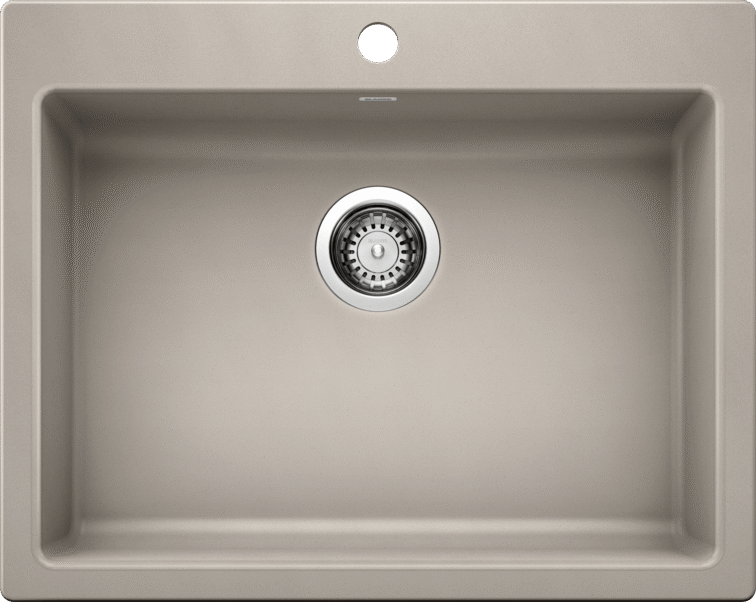 Blanco 402269 Precis Single Kitchen Bowl, Drop in/Undermount, ADA Compliant in Concrete Grey | Plumbers Center