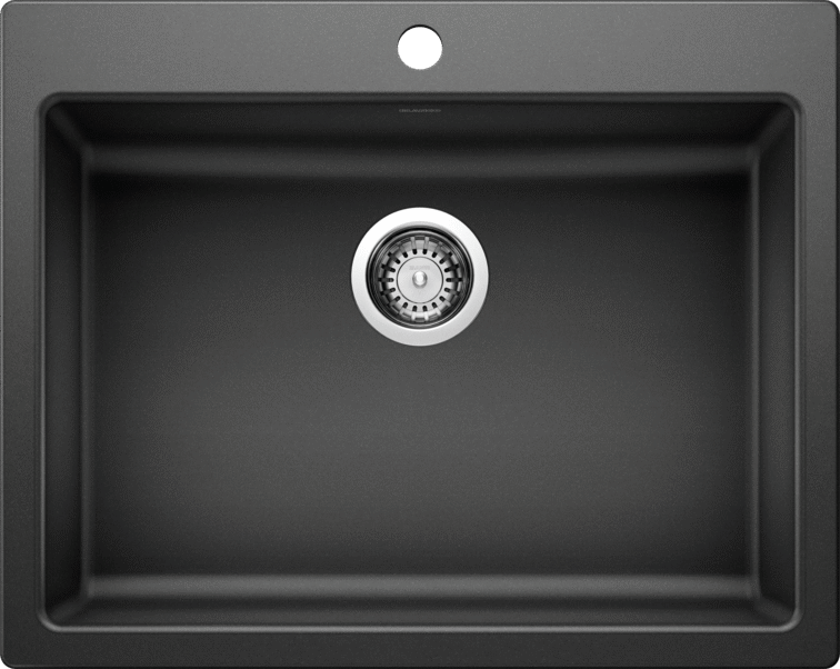 Blanco 402073 Precis 1 Bowl Dual Mount Silgranit Kitchen Sink ADA/CSA in Anthracite | Plumbers Center