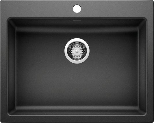 Blanco 402073 Precis 1 Bowl Dual Mount Silgranit Kitchen Sink ADA/CSA in Anthracite | Plumbers Center