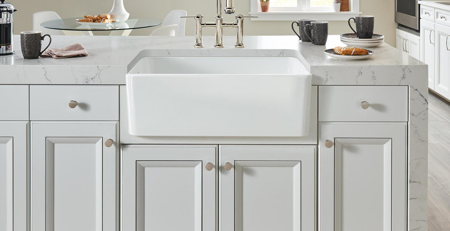 Blanco 401428 CERANA Fireclay Farmhouse Kitchen Sink - Ceramic White 