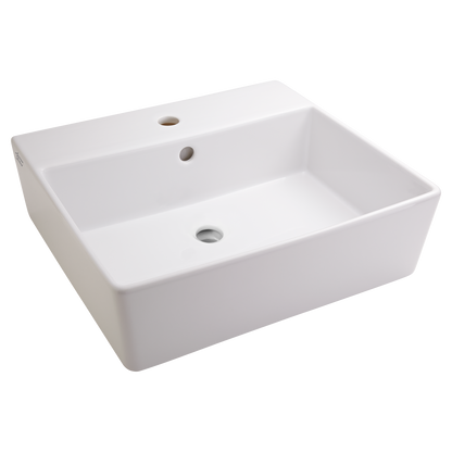 American Standard 0552001.020 Loft Above Counter Bathroom Vessel Sink with Single Hole - White 