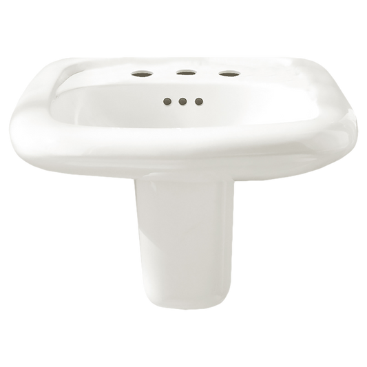 American Standard 0958008EC.020 Murro Universal Wide-Spread EverClean Wall Mounted Bathroom Sink, ADA Compliant, White | Plumbers Center