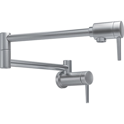 Delta 1165LF-AR Contemporary Wall Mount Pot Filler in Arctic Stainless | Plumbers Center