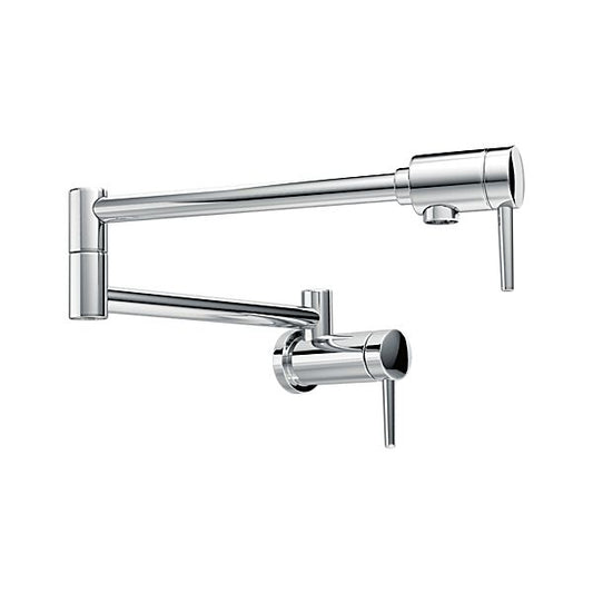 Delta 1165LF Contemporary Wall Mounted Pot Filler in Chrome | Plumbers Center