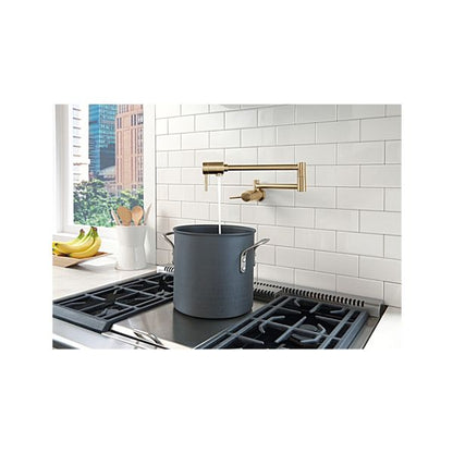 Delta 1165LF-CZ Contemporary Wall Mount Pot Filler - Champagne Bronze 