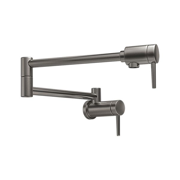 Delta 1165LF-KS Contemporary Wall Mounted Pot Filler - Black Stainless | Plumbers Center