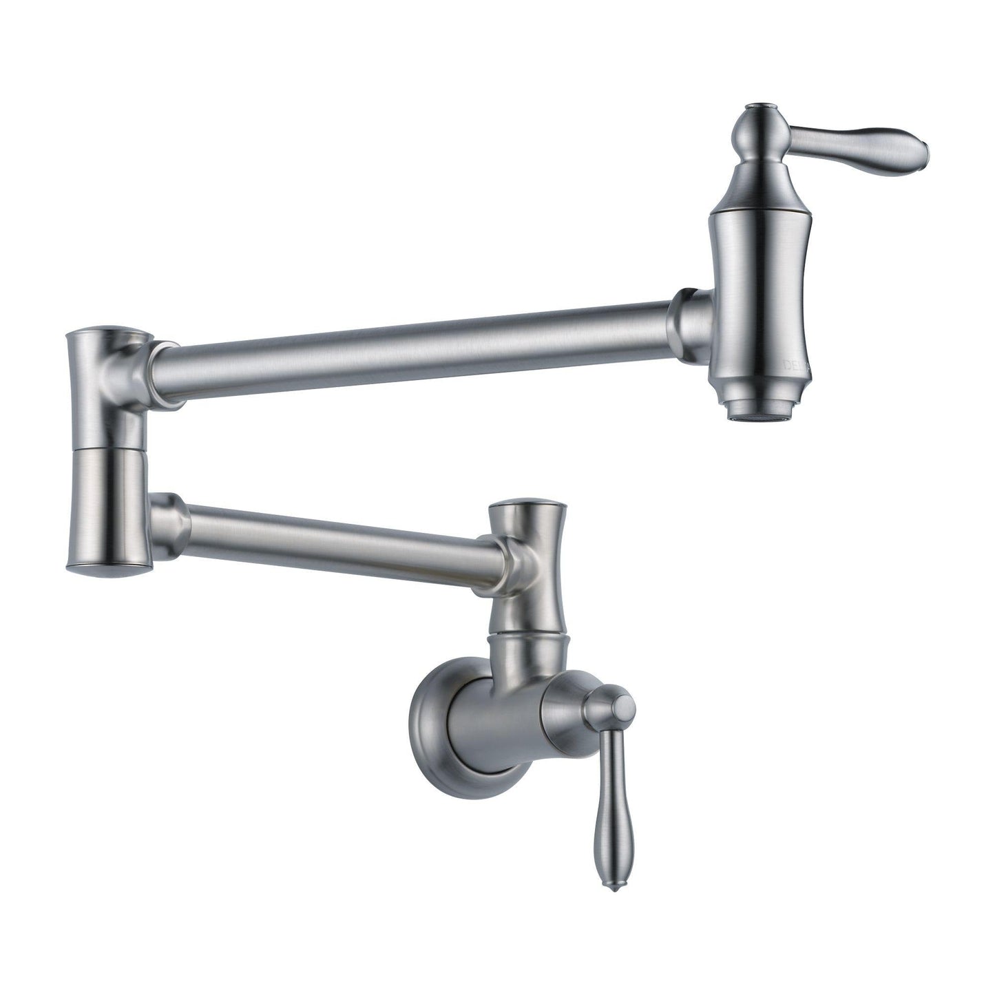 Delta 1177LF-AR Traditional Wall Mount Pot Filler - Arctic Stainless | Plumbers Center