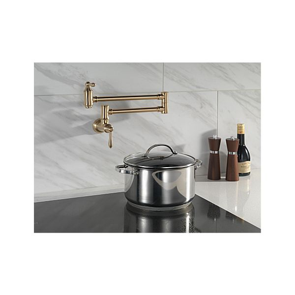 Delta 1177LF-CZ Traditional Wall Mounted Pot Filler in Champagne Bronze 