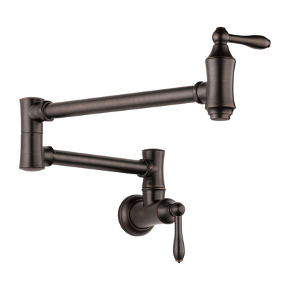 Delta 1177LF-RB Traditional Wall Mount Pot Filler - Venetian Bronze | Plumbers Center