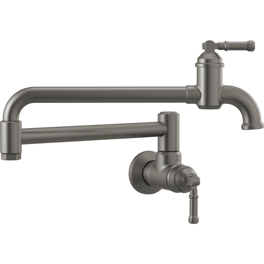 Delta 1190LFL-KS Broderick Wall Mount Pot Filler in Black Stainless | Plumbers Center