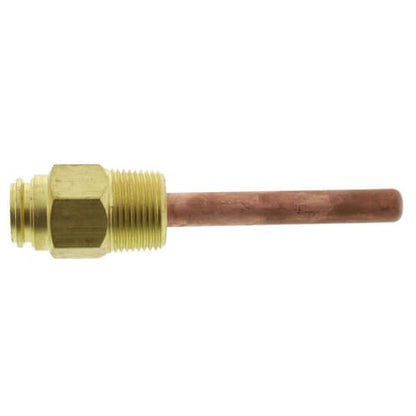 Honeywell 121371A/U Copper Well Assembly, 3", 1/2" NPT, 3/8" Internal, 1 -1/2" Insulation Depth, Includes Mounting Clamp 