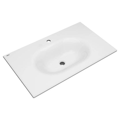 American Standard 1298001.020 Studio S 33-inch Vanity Top Bathroom Sink, Center Hole, White | Plumbers Center