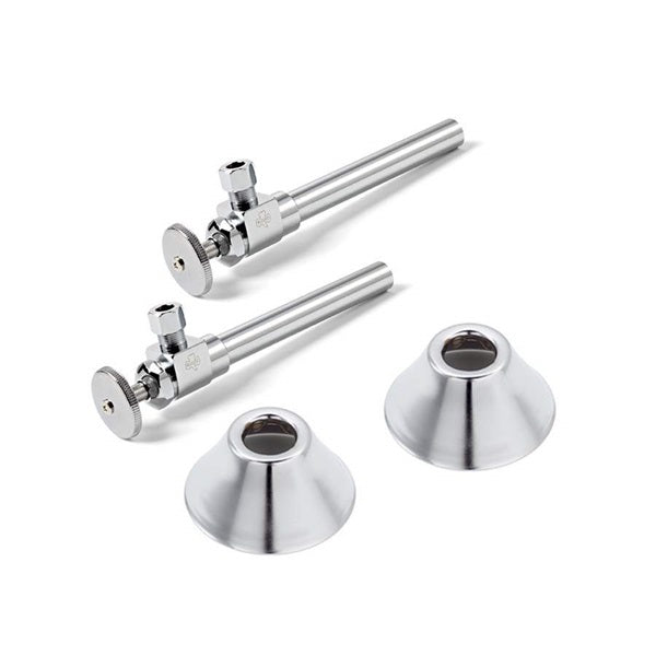 McGuire H170LK-BV-RB - McGuire Supply Kit with Ball Valves, Chrome | Plumbers Center