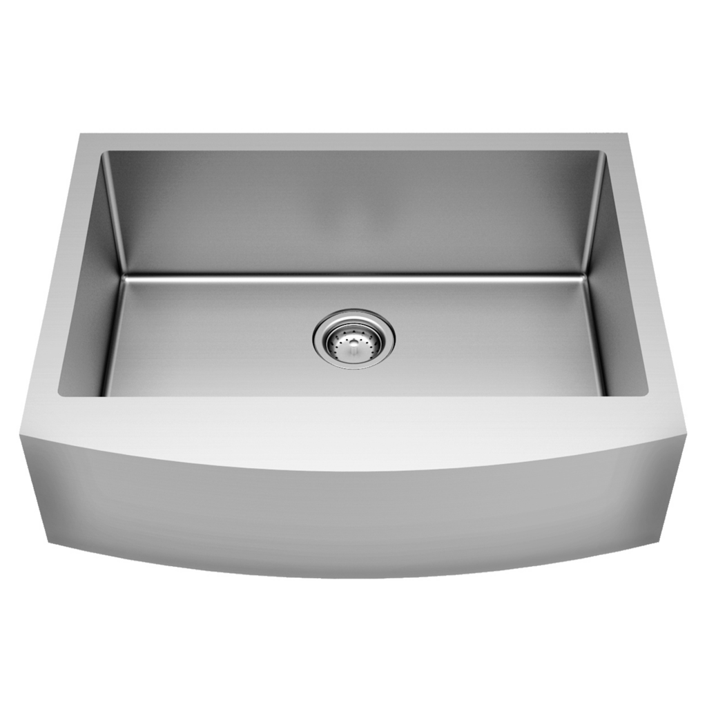 American Standard 18SB9332200A.075 Pekoe 33x22 Under-Mount or Flush Mount Apron Kitchen Sink in Stainless Steel 