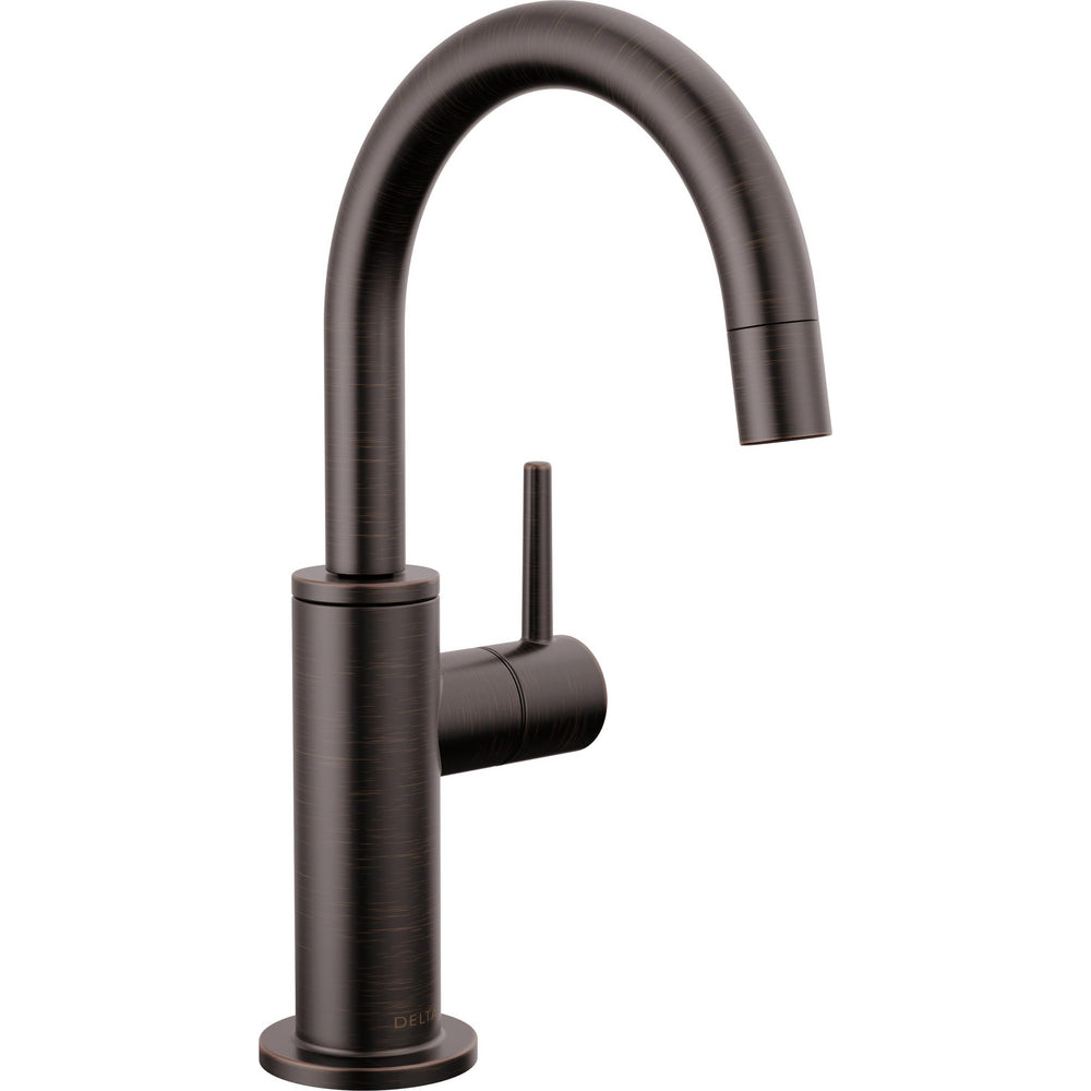 Delta 1930-RB-DST Contemporary Round 1-Hole Deck Mounted Beverage Faucet with Single Handle in Venetian Bronze | Plumbers Center