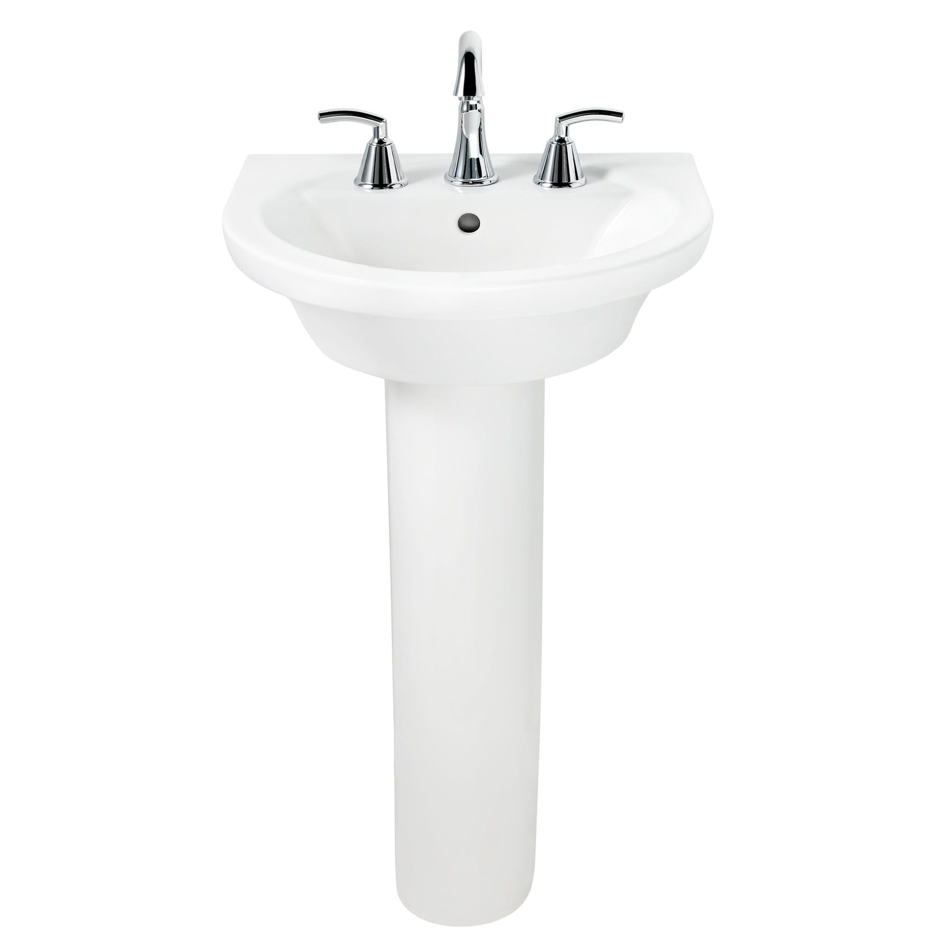 American Standard 0010000.020 Boulevard and Tropic Petite Pedestal Leg, White (Leg only) | Faucet Center