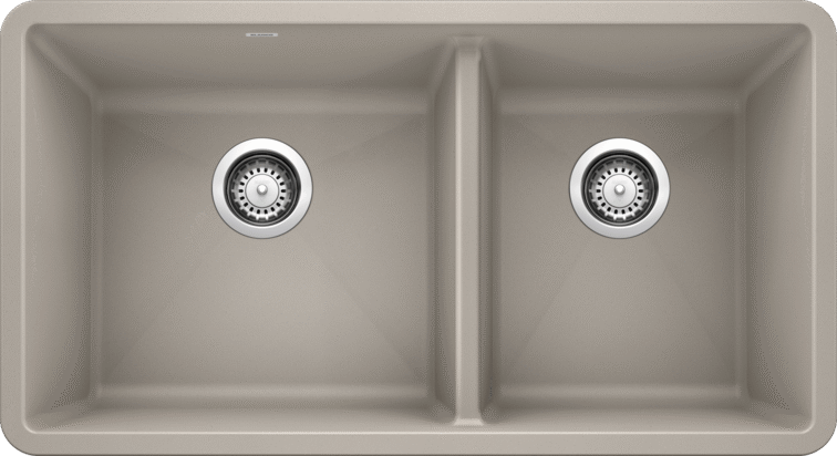 Blanco 402263 Precis U 1-3/4 Bowl Undermount Silgranit Sink - Concrete Gray | Plumbers Center