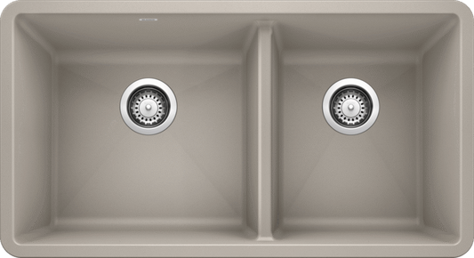 Blanco 402263 Precis U 1-3/4 Bowl Undermount Silgranit Sink - Concrete Gray | Plumbers Center