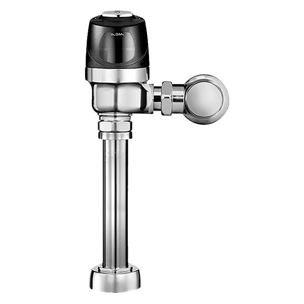 Sloan 3790011 Sloan 8111-1.6-OR Optima Plus Battery Powered Exposed Sensor Water Closet Flushometer with Electrical Override, Single Flush, 1.6 gpf, Top Spud Connection, Polished Chrome 