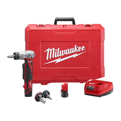 Milwaukee 2432-22 Cordless M12™ ProPEX Complete Expansion Tool Kit with Expansion Heads, Batteries & Charger