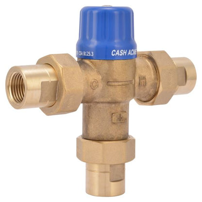 Cash-Acme 24510 - 1/2" HG110-D Thermostatic Mixing Valve with Threaded Connection Ends and Integral Checks | Plumbers Center