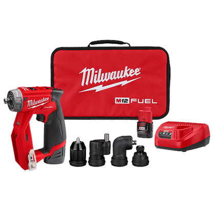 Milwaukee 2505-22 M12 FUEL 12V Li-ion Brushless Cordless Installation Drill/Driver Kit Complete with Batteries and Charger | Plumbers Center