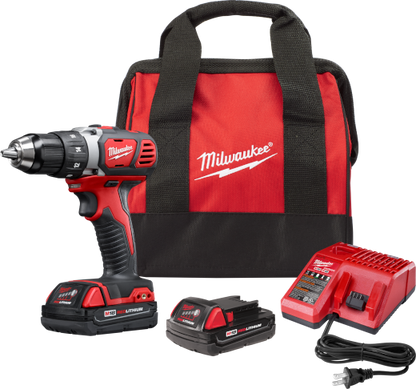 Milwaukee 2606-22CT M18 Cordless Compact 1/2" Drill Driver Kit Complete with Battery, Charger & Carrying Case