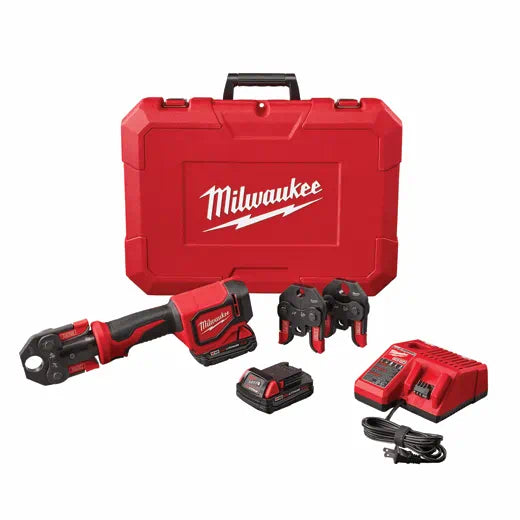 Milwaukee 2674-22C Cordless M18 Short Throw Press Tool Kit with PEX 1/2", 3/4" and 1" Crimp Jaws