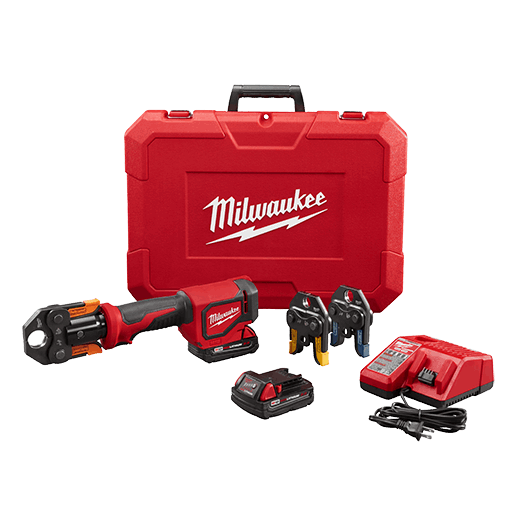 Milwaukee 2674-22P Cordless M18 Short Throw Press Tool Kit with Viega PureFlow Jaws, Battery, Charger & Case