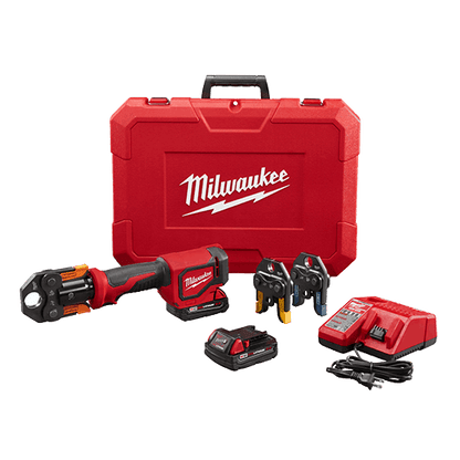 Milwaukee 2674-22P Cordless M18 Short Throw Press Tool Kit with Viega PureFlow Jaws, Battery, Charger & Case